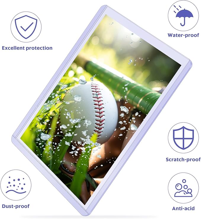 Mlikero 25 Pcs Cards Sleeves, 3" x 4" Inches Hard Plastic Card Sleeves, Premium Trading Cards Sleeves Fit for MTG, Football, Sports Cards