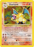 DAMAGED-Charizard #4 Pokemon Base Set