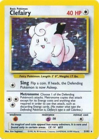 Clefairy #5 Pokemon Base Set