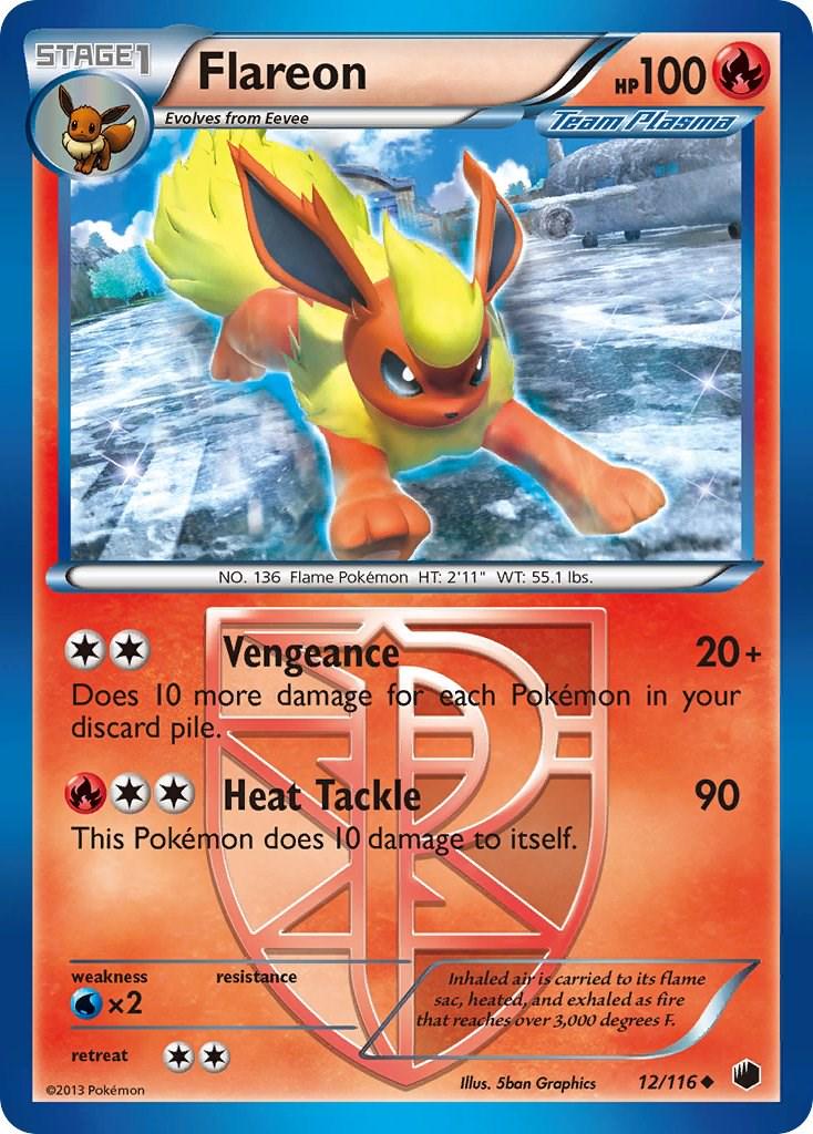 Flareon #12 Pokemon Plasma Freeze