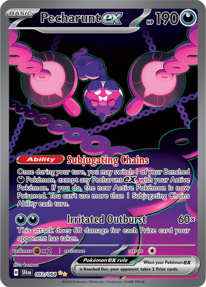 Pecharunt Ex #93 Pokemon Shrouded Fable